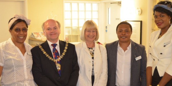 Care team with the Mayor of Barnet